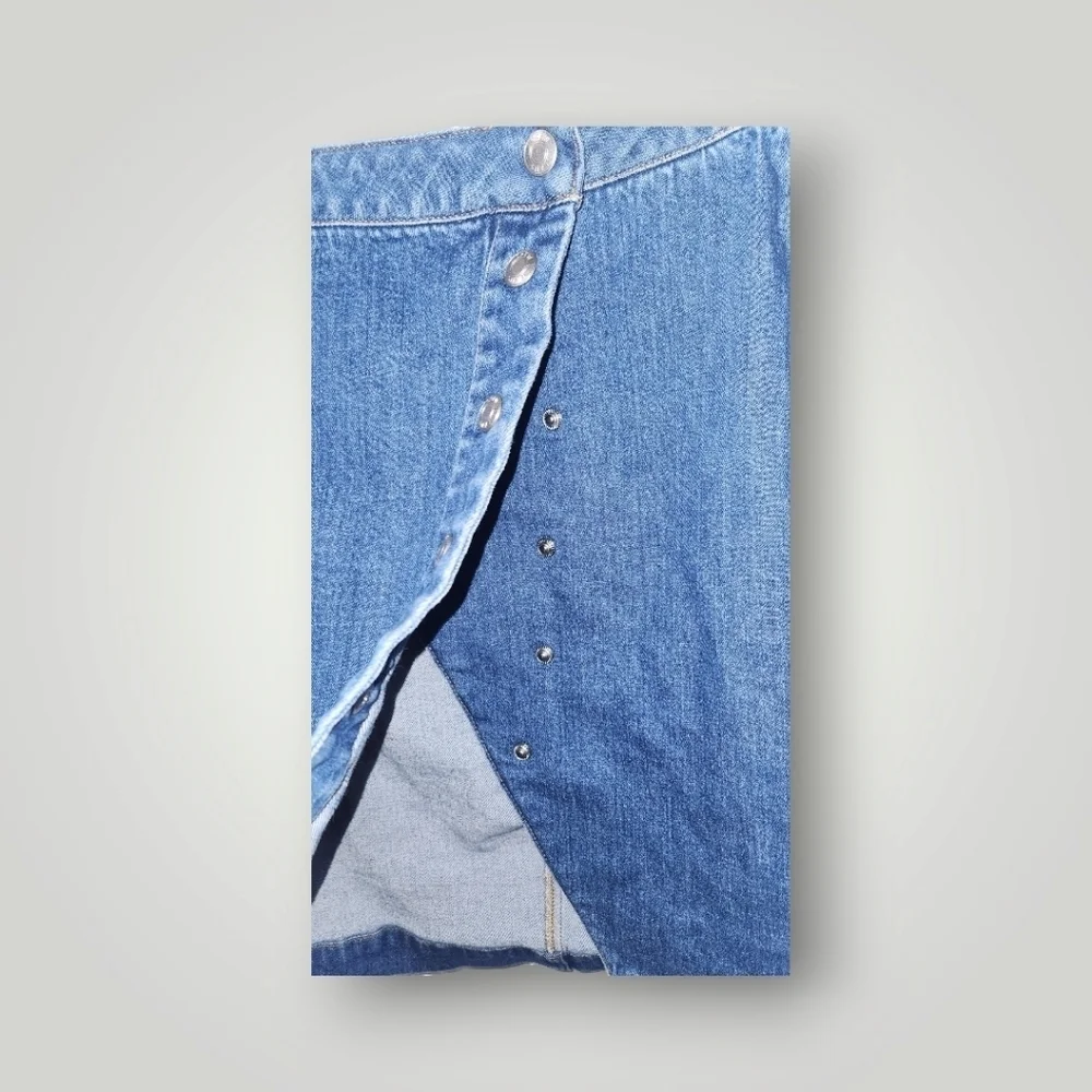 J Crew Women's Button Front Denim Skirt J8173 Size 28